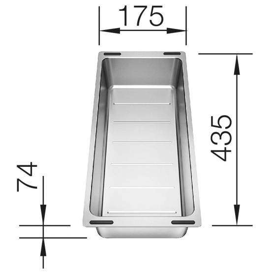 Blanco multifunkciós tál Elon, Pleon, Subline modellhez - 227 689