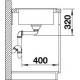 BLANCO ELON XL 6 S EXCENTERREL + BLANCO Catris- s flexo matt fekete CSAPTELEP