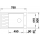 BLANCO ELON XL 6 S EXCENTERREL + BLANCO Fontas-S II CSAPTELEP