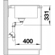 BLANCOPLEON 5 EXCENTERREL + BLANCO Catris-S flexo matt fekete CSAPTELEP